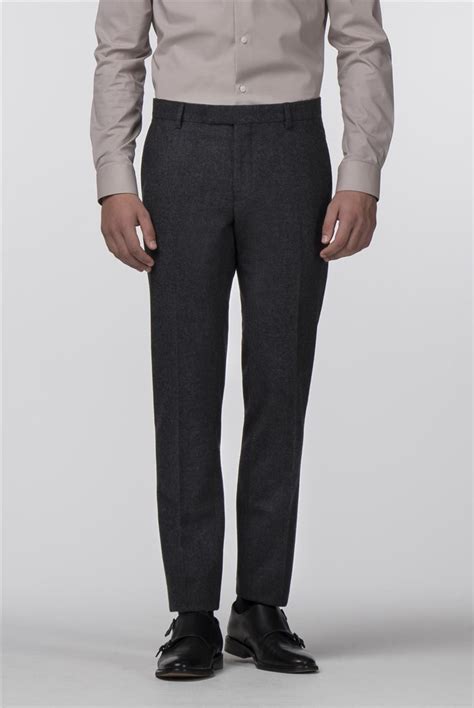 Limehaus Grey Donegal Tweed Slim Fit Trousers