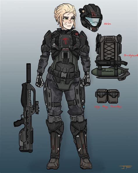 Fem ODST Combat Medical By JozzysSketchBook On DeviantArt Halo Armor