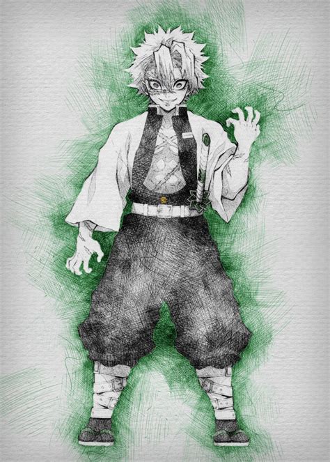 Sanemi Poster By Reo Anime Displate Poster Prints Anime Poster