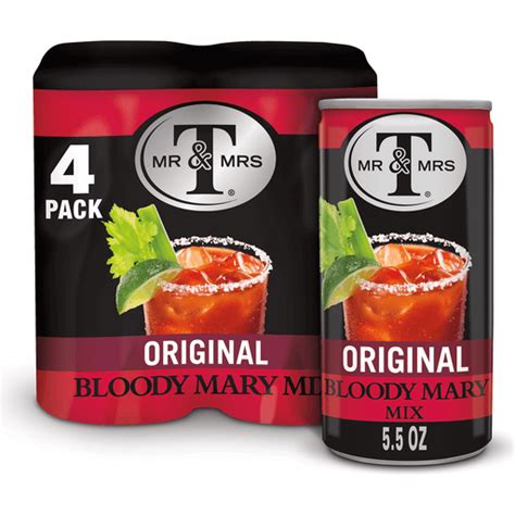 Mr Mrs T Original Bloody Mary Mix Fl Oz Cans Pack Cocktail