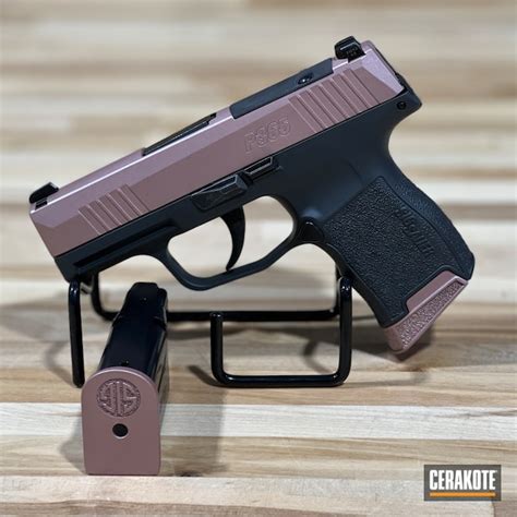 Rose Gold And Grey P365 Cerakote