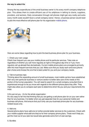 Calaméo How To Pick The Best Business Phone Plan For Your Small Business