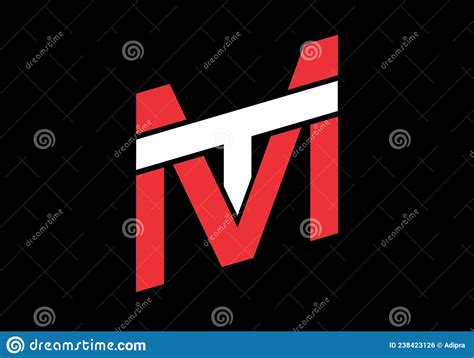 MT Or TM Initial Letter Stock Vector Illustration Of Flat 238423126