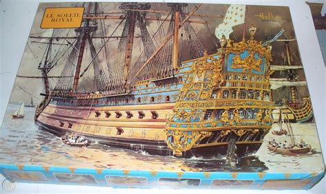 Vintage Heller Le Soleil Royal 1100 Scale Ship Model Kit No1500 Nib