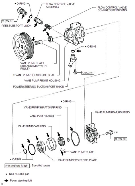 Toyota Tundra Service Manual Components Vane Pump For 1ur Fe