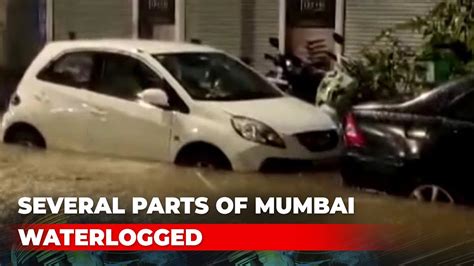 Heavy Rain Lead To Waterlogging In Mumbai Youtube