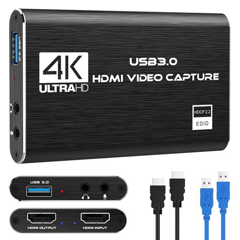 Rybozen 4k Audio Video Capture Card Hdmi Usb 3 0 Video Capture Device Full Hd 1080p For Game