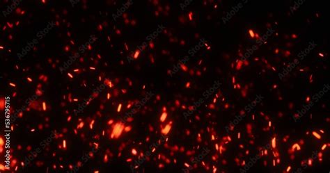 Fire Dark Background Red Sparks Bokeh Particles Blur Neon Orange