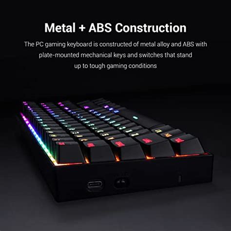 Redragon K Usas Led Backlit Teclado Mec Nico De Gaming Negr