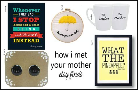 How I Met Your Mother Etsy Finds Rainstorms And Love Notes