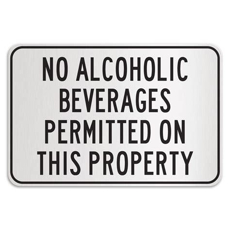 No Alcoholic Beverages Permitted On This Property American Sign Company