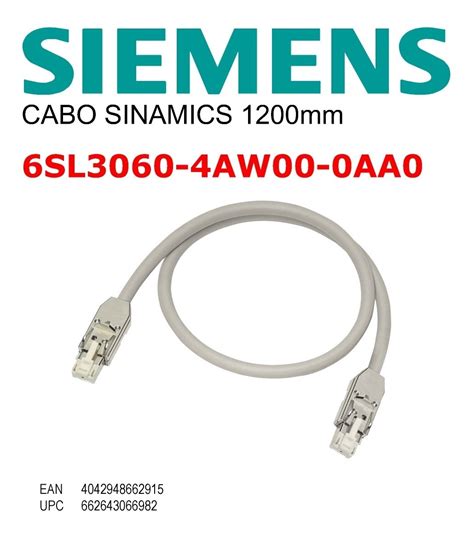 Siemens Sinamics Cabo Drive cliq 6sl3060 4aw00 0aa0 1200mm Frete grátis