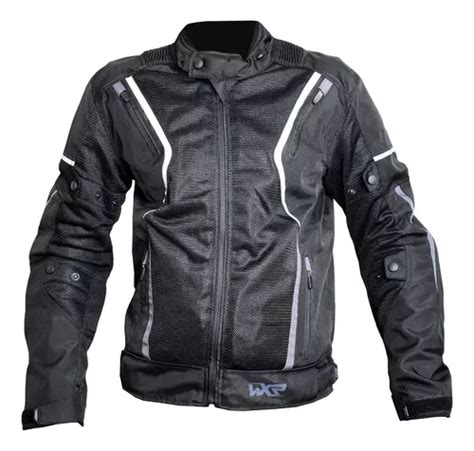 Jaqueta Masculina Wxr Thuna Ventilada Preto Impermeavel Moto