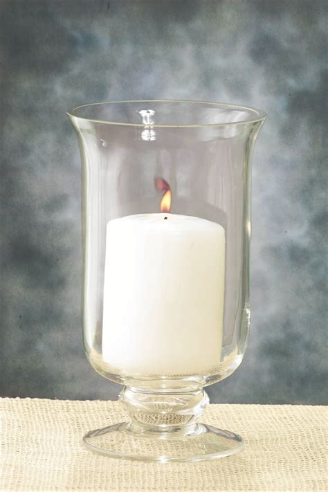 8in Hurricane Vase And Candle Holder