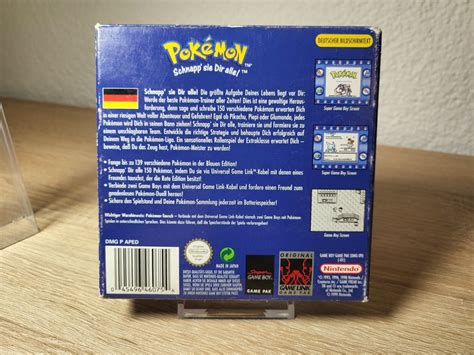 Nintendo Gameboy Pokemon Blaue Edition OVP Kaufen Auf Ricardo