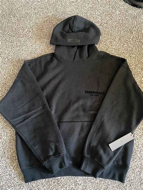 Fear Of God Essentials Fear Of God Stretch Limo Pullover Hoodie Grailed