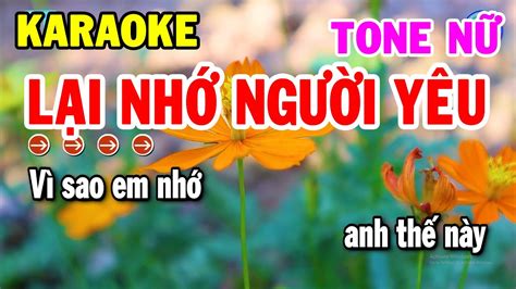 Karaoke L I Nh Ng I Y U Tone N Nh C S Ng Bolero D H T Kho Nh C