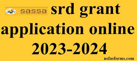 Srd Grants Application Online