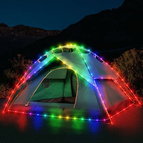 Camping Tent String Lights, 8 Flashing Modes Colorful LED Decorative ...