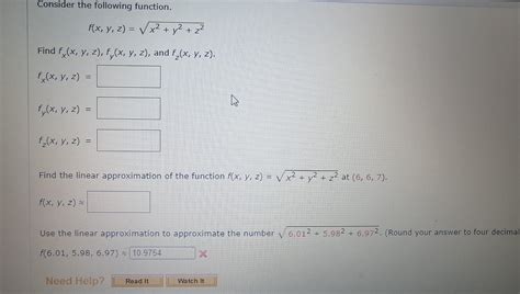 Solved Consider The Following Function F X Y Z X2 Y2