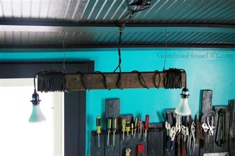 Hanging Pendants - Rustic Custom Workshop Lighting with 2x4s