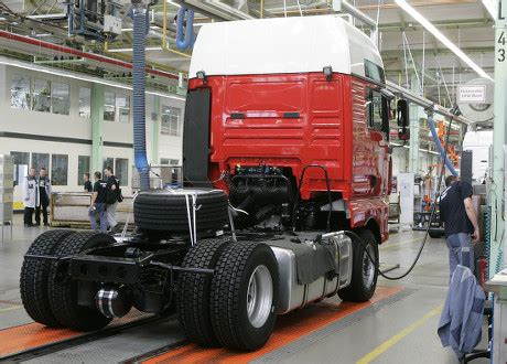 Man Nutzfahrzeuge Salzgitter Ein Roter Truck Editorial Stock Photo