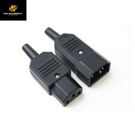 Male Female Socket Plug Connector Rewirable Power Connector 250V 10a