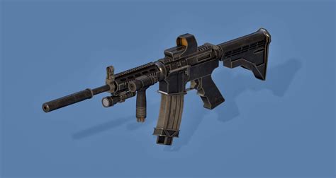 M4 Carbine Gun 3d Model By Tollaru