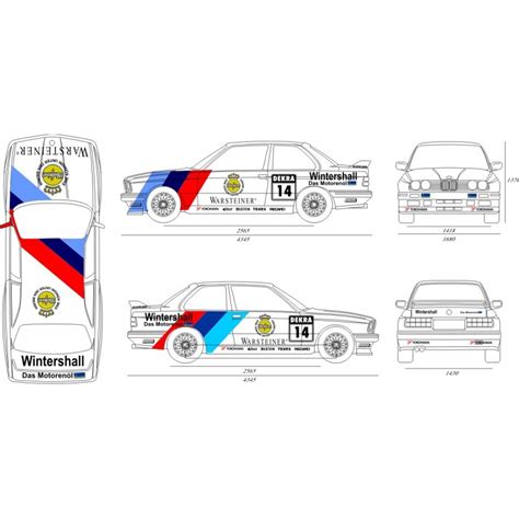 BMW E30 M3 Schnitzer 1991 DTM Full Graphics Rally Kit