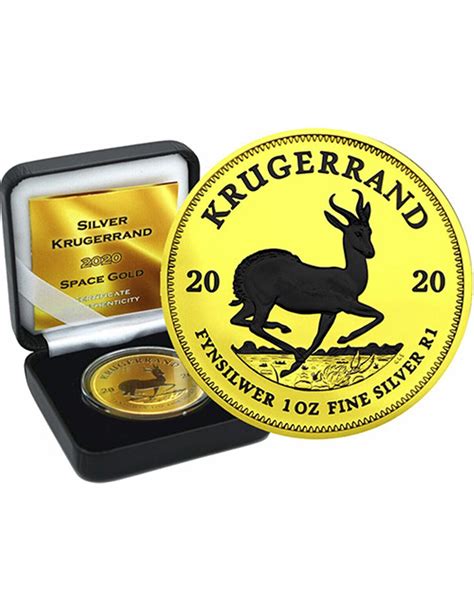 Krugerrand Space Gold Edition Moneta Argento Da Oz Rand Sud Afr