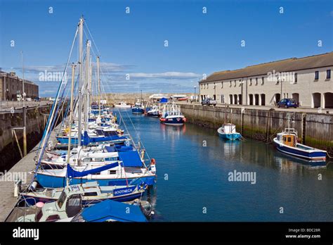 Lossiemouth Harbour Moray Scotland With Sailing And Other Pleasure