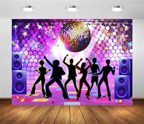 Amazon BELECO 9x6ft Fabric Disco Party Backdrop 70s 80s Disco