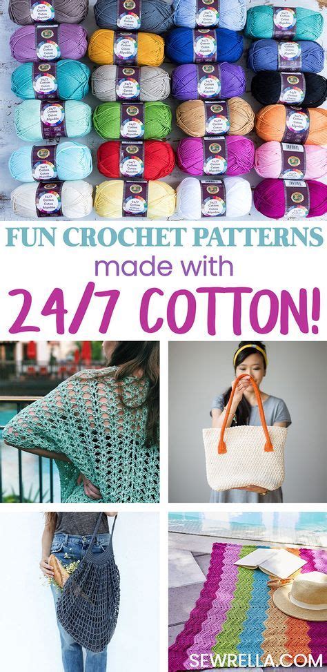 10 Lion Brand 247 Cotton Crochet Patterns