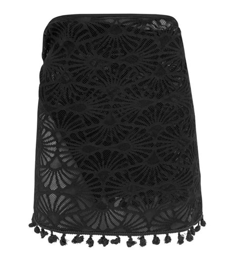 Paréo court LA MUSE DENTELLE Noir Lingerie Sipp