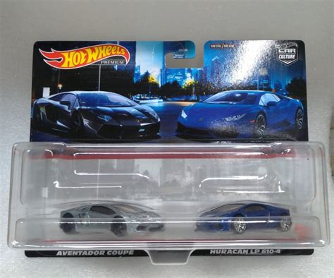 全新 Hot Wheels 風火輪 LAMBORGHINI 藍寶堅尼 AVENTADOR 加 Huracan 雙車組膠胎 Yahoo奇摩拍賣