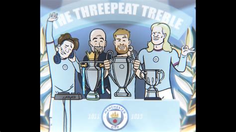 Manchester City S Legendary Class Of Wins The Treble Youtube