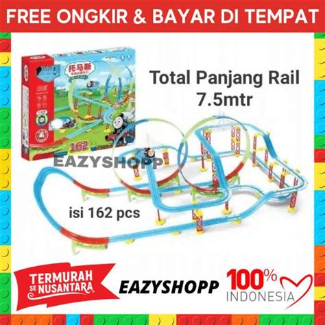 promo mainan edukasi kreta track kereta api rel panjang anak