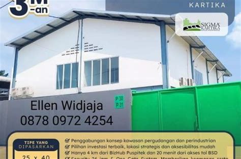 Gudang Ready Gunung Sindur Serpong Sigma Kartika Green Warehouse