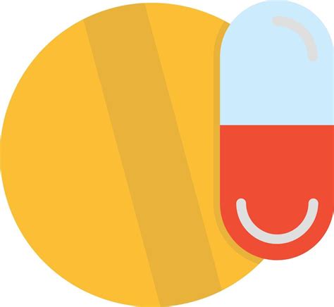 Pill Flat Icon Vector Art At Vecteezy