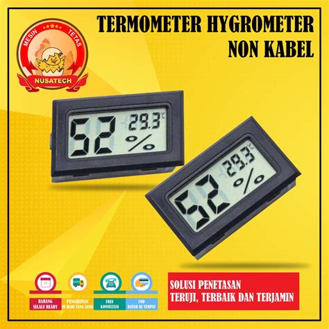 Jual Termometer Hygrometer Termohygrometer Pengukur Suhu Dan Kelembaban