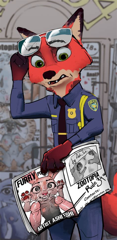 Nick Saw Judy In A Rule 34 Magazine By AshiShi Hentai Foundry