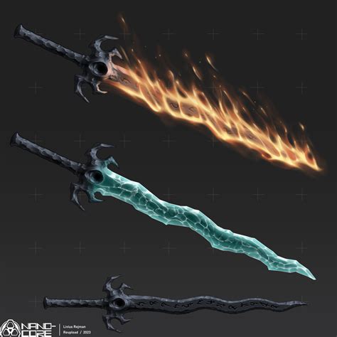 Artstation Chaosbane Elemental Sword