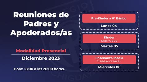 Comunicado N Reuniones De Apoderados Mes De Diciembre