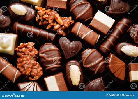 Luxury Choclate Praline Stock Image Image Of Food Closeup 34824533