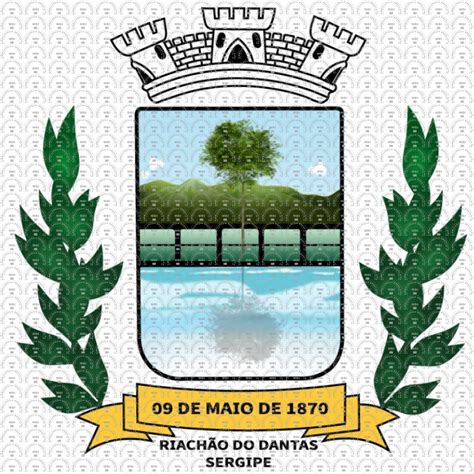 Brasão e Bandeira da Cidade de Riachão do Dantas SE mbi br