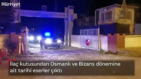 İlaç kutusundan Osmanlı ve Bizans dönemine ait tarihi eserler çıktı