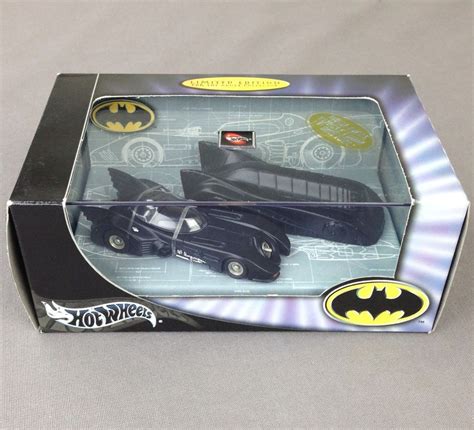 Hot Wheels 2 Batmobile Limited Edition Set 1 64 Adult Collector 2003 New Boxed Hot Wheels That