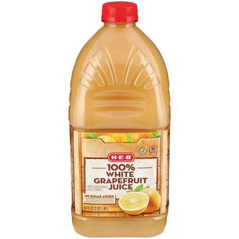 H-E-B 100% White Grapefruit Juice - Shop Juice at H-E-B