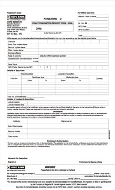 Hdfc Drf Form Fill Online Printable Fillable Blank PdfFiller