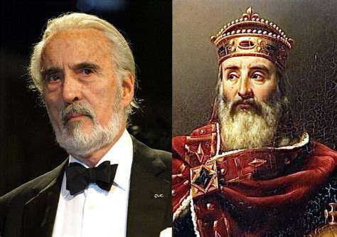 christopher lee st century   ancestor charlemagne  century